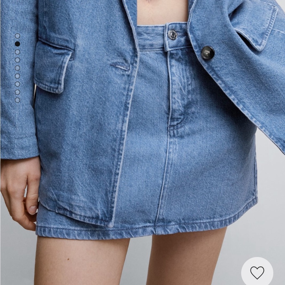 Mango denim mini skirt NWT new with tags and packaging. Medium